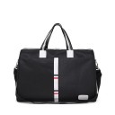Bolsa de viaje para mujer con correa desmontable para el hombro Compartimento principal con cremallera y dos deslizadores Asas a rayas 1