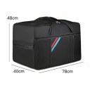 Bolsa de viaje plegable de gran capacidad con ruedas 180 l, 48 x 40 x 78 cm, material impermeable, negra, para viajar y mudanzas 6
