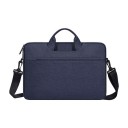 Bolsa fina para notebook com alças e alça de ombro destacável. Bolsa frontal com fecho para pequenos objetos. Tecido de poliéster 4