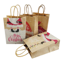 Bolsa navideña Papá Noel 21 x 15 x 8 cm 4 uds 4