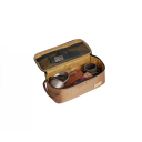Bolsa para cubiertos de camping de 13 x 31 x 12 cm, estuche de viaje para utensilios de cocina, bolsa con cremallera, organizador de cocina en colores neutros. 2