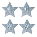 Bolsa para cubiertos navideña estrella 4 uds. 5