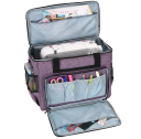 Bolsa para máquina de costura grande 45 x 37 x 26 cm mala de viagem com bolsos e alça para acessórios de costura e transporte 4