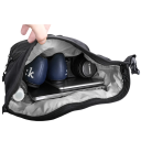 Bolsa para motocicleta de 20 l, 40 x 26 x 18 cm, impermeable, para sillín trasero, mochila de ciclismo, equipaje lateral con hebillas y correas. 4