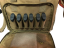 Bolsa para pistola y herramientas con divisores extraíbles Correa para el hombro Almacenamiento ajustable Colores neutros Organización de equipo portátil 6