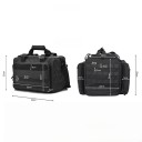 Bolsa para pistola y herramientas con divisores extraíbles Correa para el hombro Almacenamiento ajustable Colores neutros Organización de equipo portátil 7