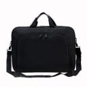 Bolsa para portátil Bolsa negra cruzada con bolsillo frontal con cremallera Correa ajustable y desmontable Dos asas Nylon Dimensiones 29 x 5,5 x 40 cm 4