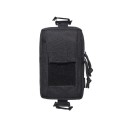 Bolsa táctica 18x8 cm Cores neutras Bolsa de caça desportiva para cinto Bolsa de outdoor resistente com bolsos Estojo de equipamento para caminhadas 1