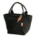 Bolsa térmica 20x16x20 cm Cores neutras Dimensões compactas Camada isolante Fecho com zip Portátil para alimentos Almoços Piqueniques Viagens 8