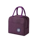 Bolsa Térmica 22x14x19 cm Bolsa de Almuerzo Portátil Neutra Pequeña Bolsa Aislante para Comida Bebidas Picnic Al Trabajo Compacta y Ligera 10