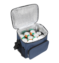 Bolsa térmica com compartimentos 17x26x24 cm Com fecho Bolsa de almoço portátil Cores neutras Bolsa isolante para comida e bebidas 7