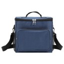 Bolsa térmica con compartimentos 17x26x24 cm Con cremallera Bolsa de almuerzo portátil Colores neutros Bolsa térmica para alimentos y bebidas Organización práctica 6