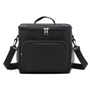 Bolsa térmica con compartimentos 17x26x24 cm Con cremallera Bolsa de almuerzo portátil Colores neutros Bolsa térmica para alimentos y bebidas Organización práctica 1
