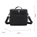 Bolsa térmica con compartimentos 17x26x24 cm Con cremallera Bolsa de almuerzo portátil Colores neutros Bolsa térmica para alimentos y bebidas Organización práctica 2