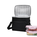 Bolsa térmica con compartimentos 17x26x24 cm Con cremallera Bolsa de almuerzo portátil Colores neutros Bolsa térmica para alimentos y bebidas Organización práctica 3