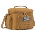 Bolsa térmica con compartimentos 20x30x22 cm Con cremallera Bolsa térmica portátil Color neutro Bolsa de almuerzo para comida Bebidas Para el trabajo Colegio Picnic 7