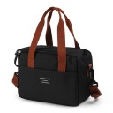 Bolsa térmica con compartimentos 23x13x17 cm Color neutro Bolsa de almuerzo térmica con cremallera Bolsa de refrigerio portátil Bolsa pequeña para comida y bebida 8