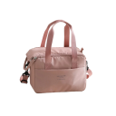 Bolsa térmica con compartimentos 23x13x17 cm Color neutro Bolsa de almuerzo térmica con cremallera Bolsa de refrigerio portátil Bolsa pequeña para comida y bebida 2