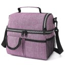 Bolsa térmica para alimentos 25x23x16 cm Colores neutros Cierre con cremallera Múltiples compartimentos Retención de temperatura Bolsa 6