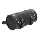 Bolsa universal para horquilla de motocicleta (21 x 10 x 10 cm), impermeable, de cuero sintético, para herramientas de sillín, para Harley, Honda 1