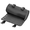Bolsa universal para horquilla de motocicleta (21 x 10 x 10 cm), impermeable, de cuero sintético, para herramientas de sillín, para Harley, Honda 3