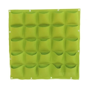 Bolsas de cultivo de tela para pared, 100 x 100 cm, 25 bolsas de 19 x 19 cm, para jardín vertical, macetero de hierbas, pared verde, bolsa de cultivo para balcón 4