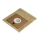 Bolsas de papel universales para aspiradora 5 uds 11×5 cm Beige Bolsas recolectoras de polvo Anillo de plástico Material resistente Papel + Plástico 4
