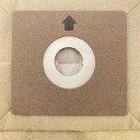 Bolsas de papel universales para aspiradora 5 uds 11×5 cm Beige Bolsas recolectoras de polvo Anillo de plástico Material resistente Papel + Plástico 7