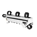 Bolsillo para marco de bicicleta 44 x 13 x 6 cm 2,4 l Bolsa de ciclismo de nylon para marco Espacio de almacenamiento ligero 4