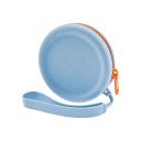 Bolsita circular para golosinas para perros con cremallera alrededor 9 x 9 x 3 cm Asa para colgar y barrera contra olores Fácil 3