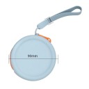 Bolsita circular para golosinas para perros con cremallera alrededor 9 x 9 x 3 cm Asa para colgar y barrera contra olores Fácil 9
