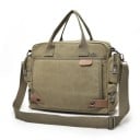 Bolso bandolera de lona para hombre de marca, 35 x 29 x 13 cm, bolso de hombro grande de viaje para hombre, bolso informal para llevar 6