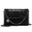 Bolso cruzado para mujer con correa de cadena Solapa con borde de cadena Colgante metálico redondo Cuero PU y poliéster Dimensiones 29 x 1