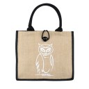 Bolso de lona para mujer con búho 2