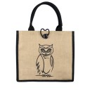 Bolso de lona para mujer con búho 1