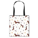Bolso de lona para mujer con diseño de perro salchicha 16
