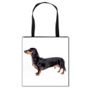 Bolso de lona para mujer con estampado de perros 10