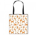 Bolso de lona para mujer con estampado de perros M1250 8
