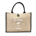 Bolso de lona para mujer con flamenco 2