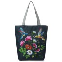 Bolso de lona para mujer con flores 6