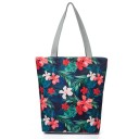 Bolso de lona para mujer con flores 8
