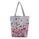 Bolso de lona para mujer con flores 9