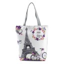 Bolso de lona para mujer con motivos de monumentos 4