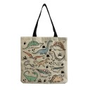 Bolso de lona para mujer dinosaurio 1