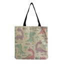 Bolso de lona para mujer dinosaurio 3