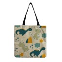 Bolso de lona para mujer dinosaurio 4