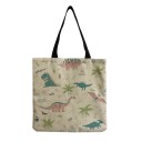 Bolso de lona para mujer dinosaurio 5