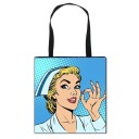 Bolso de lona para mujer enfermera 7