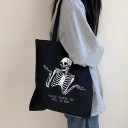 Bolso de lona para mujer esqueleto 1