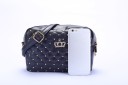 Bolso de mano con estampado elegante para mujer - Negro 8